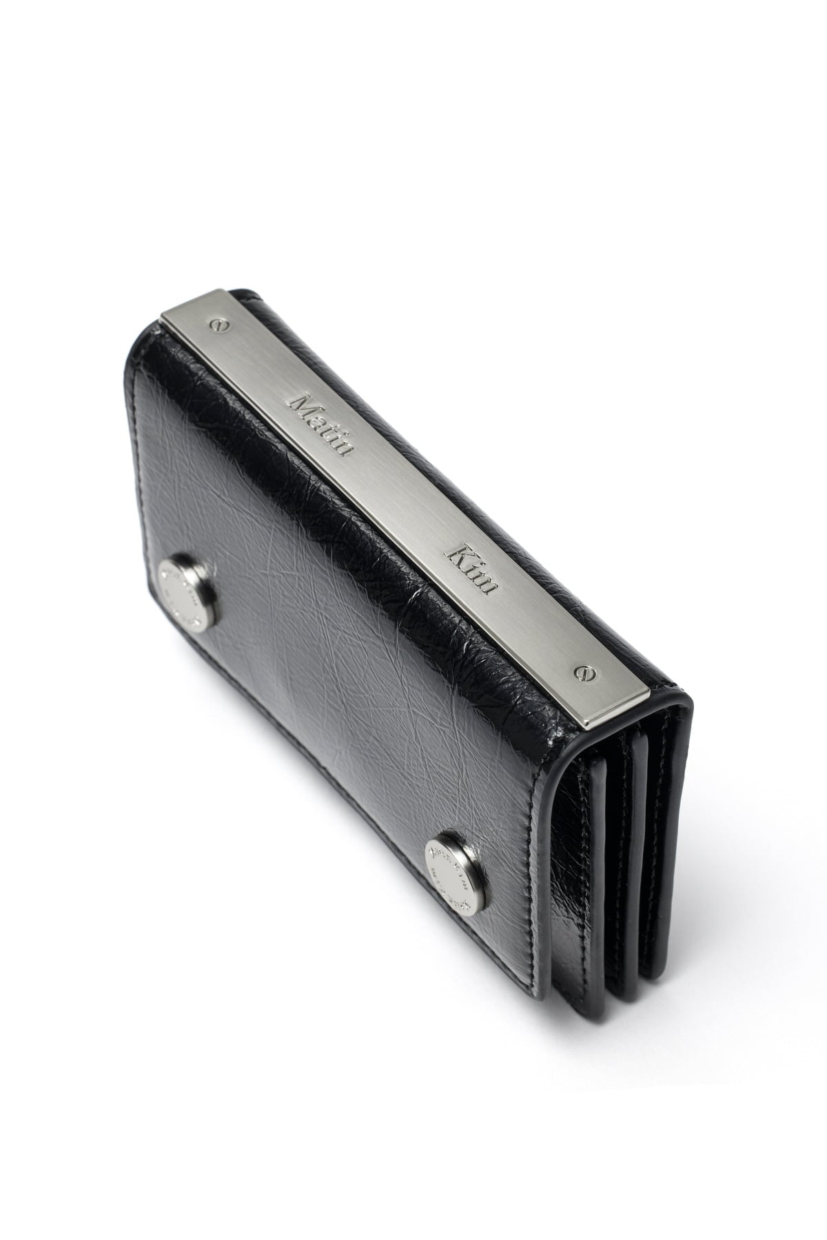 Matin Kim Pocketpack Accordion Wallet in Black 黑色 細節圖 3