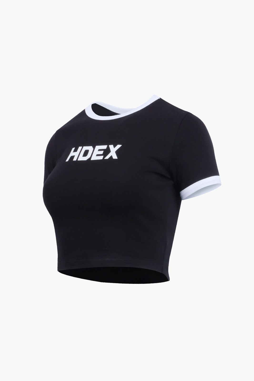 HDEX Relaxfit Color Block Crop Top - Black