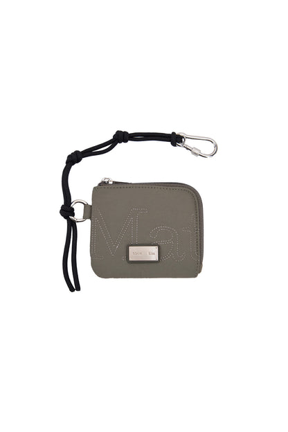 Matin Kim Logo Stitch Sporty Wallet in Khaki 卡其色 銀包 韓國代購 香港