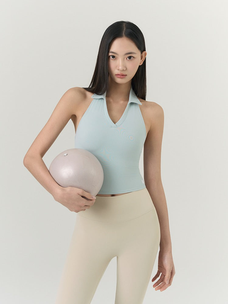 GRANDELINE El-Flex F Calla 細肩帶背心 模特上身