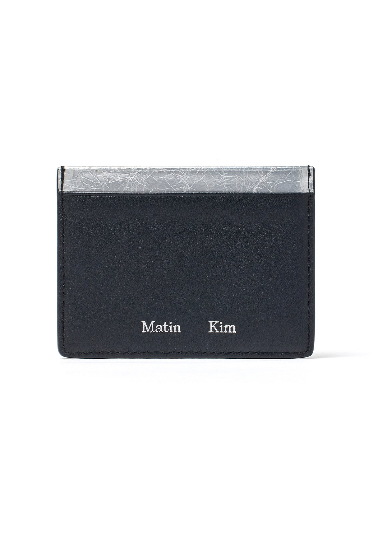 Matin Kim Heart Cut Out Card Wallet in Silver 銀色 細節圖 1