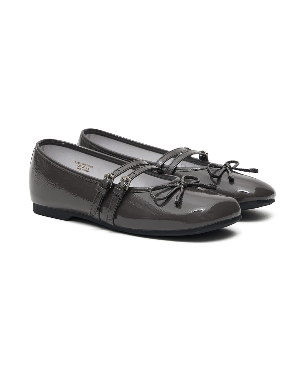 Rockfish - Square Toe Two Strap Maryjanes (Enamel)