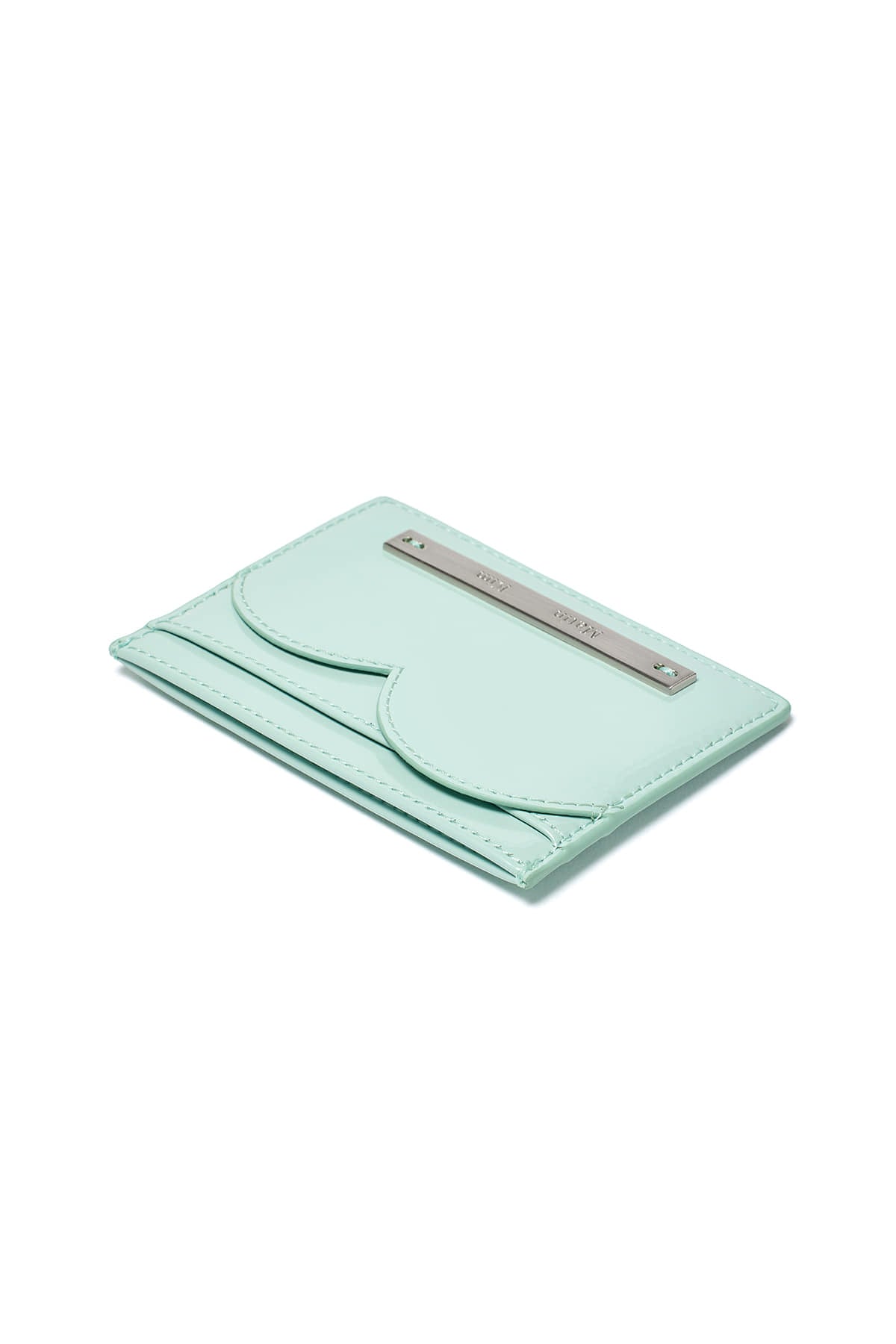Matin Kim Heart Wave Enamel Card Wallet in Mint 薄荷綠 細節圖 2