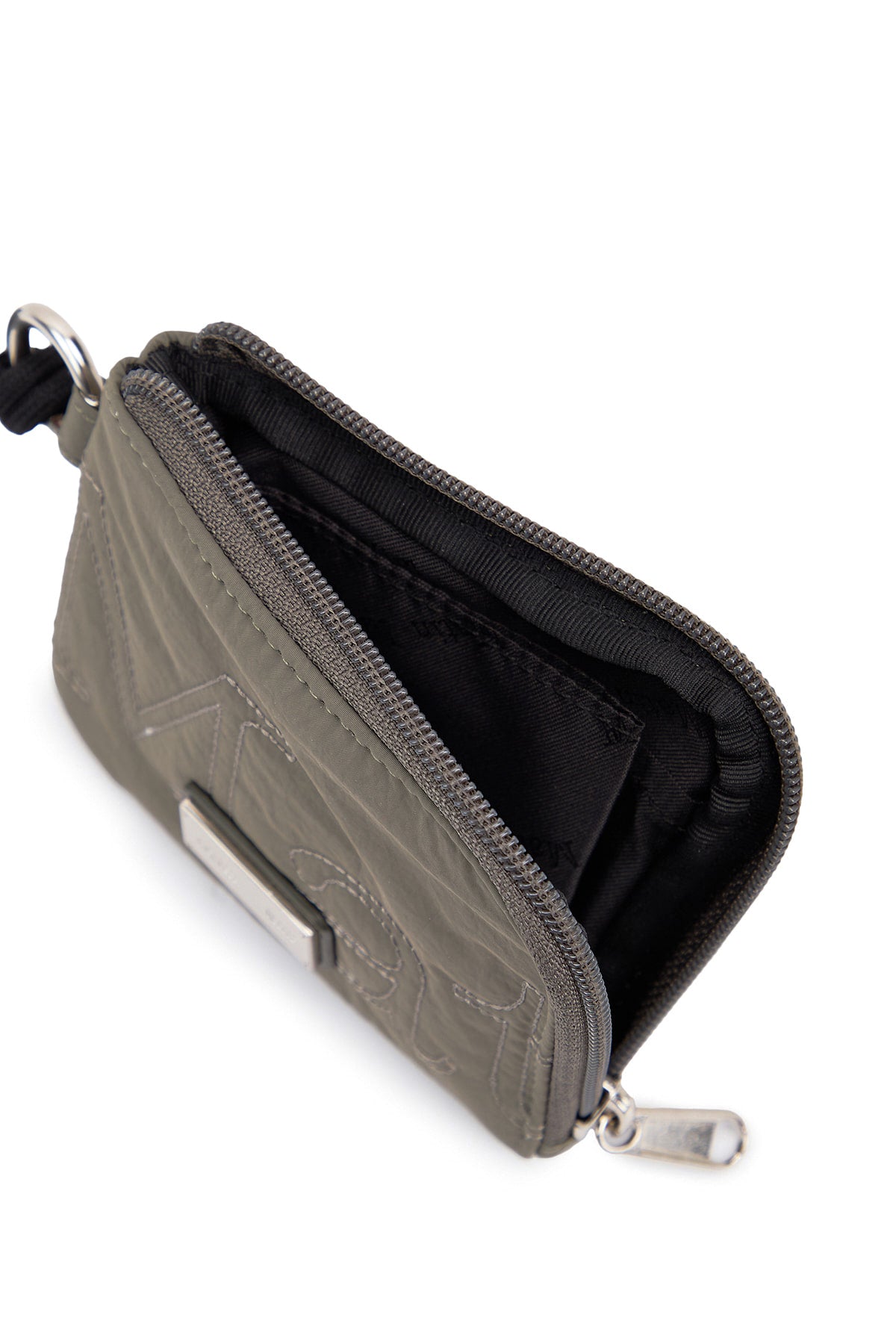 Matin Kim Logo Stitch Sporty Wallet in Khaki 卡其色 細節圖 3