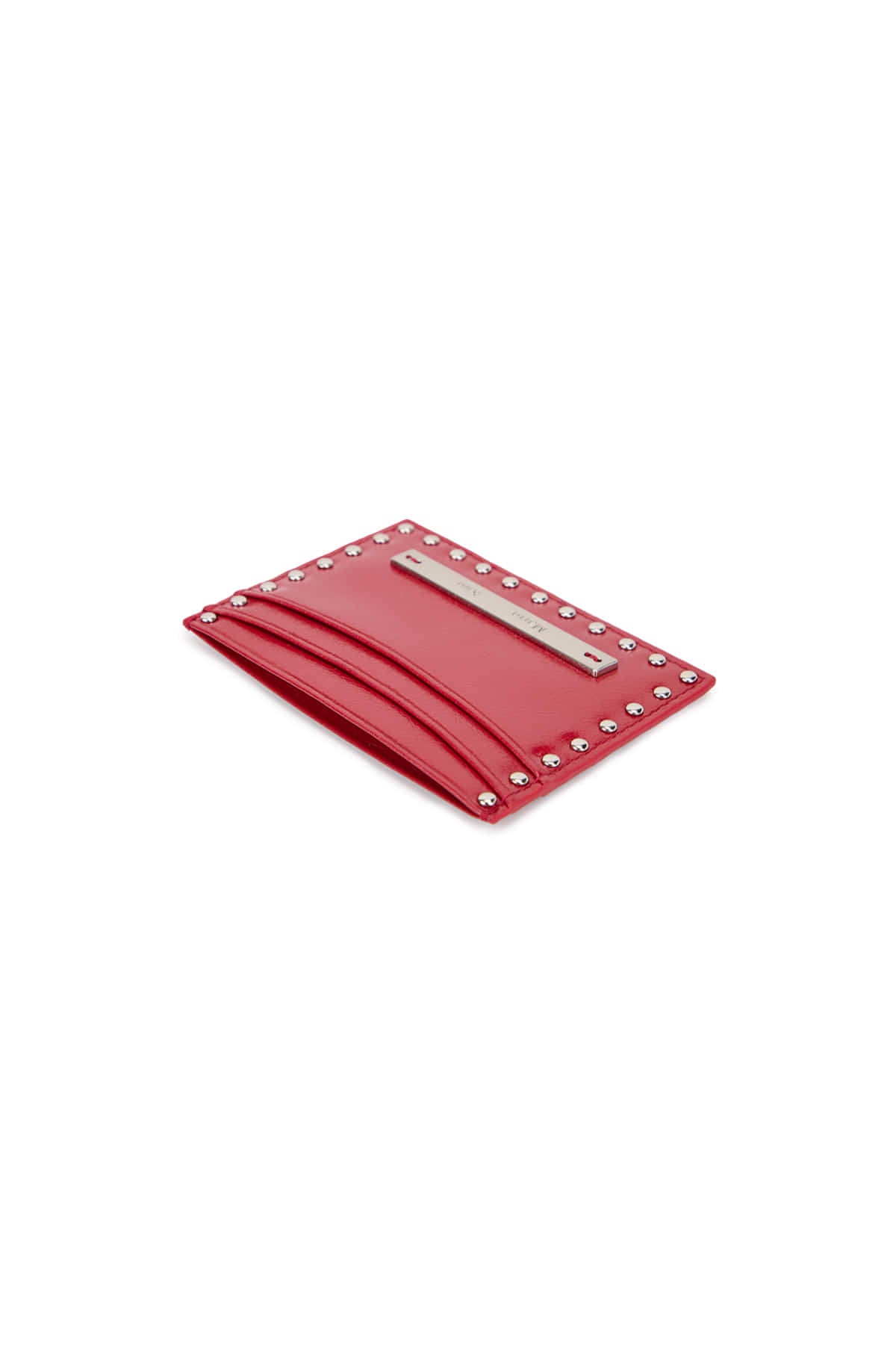 Matin Kim Western Stud Card Wallet in Red 紅色 細節圖 2
