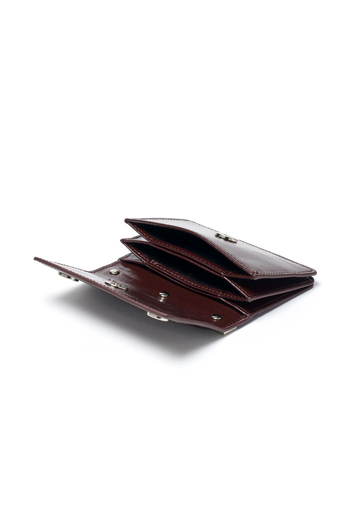 Matin Kim Pocketpack Accordion Wallet in Burgundy 酒紅色 細節圖 2