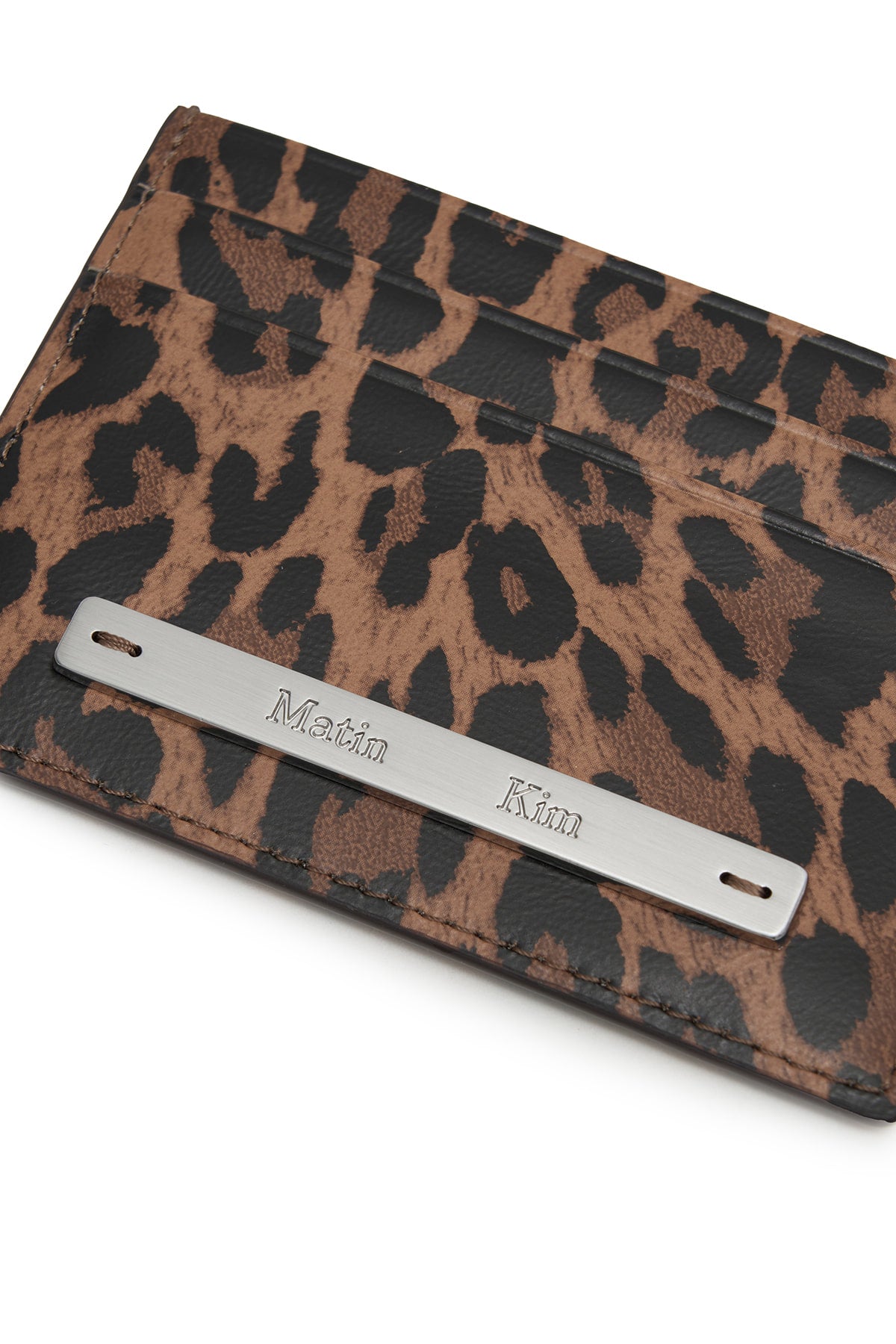 Matin Kim Leopard Vintage Card Wallet in Brown 啡色 細節圖 4