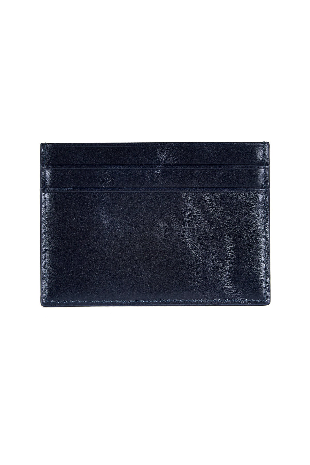 Matin Kim Embossed Logo Card Wallet in Navy 海軍藍 細節圖 1