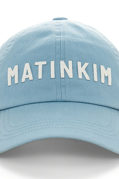 Matin Kim Applique Felt Logo Ball Cap in Light Blue 淺藍色 細節圖 3