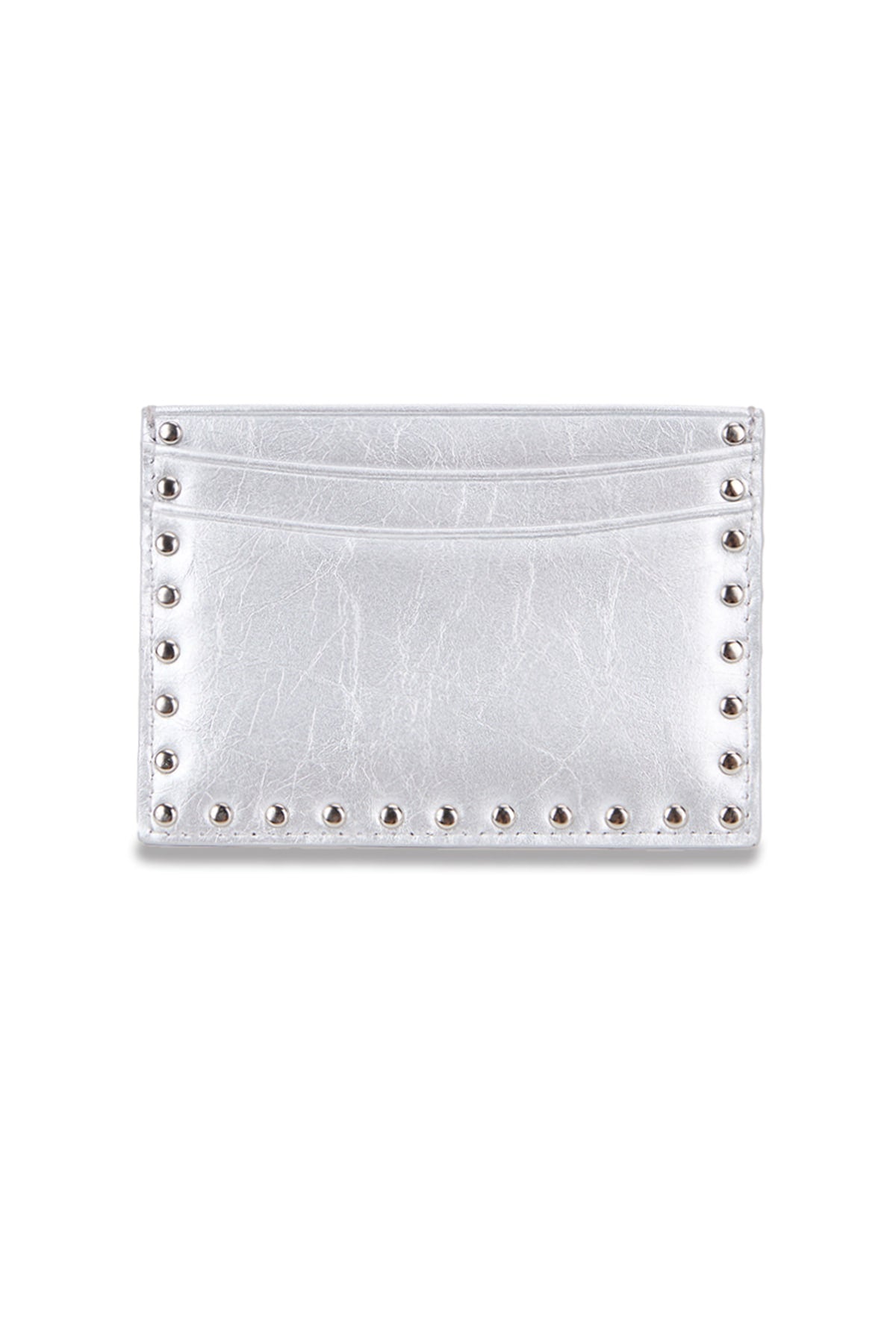 Matin Kim Western Stud Card Wallet in Silver 銀色 細節圖 1