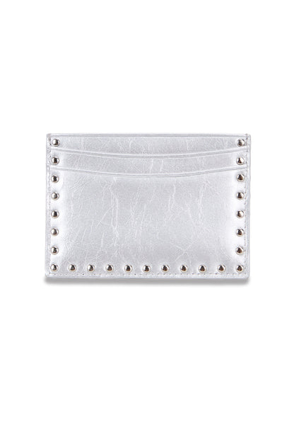 Matin Kim Western Stud Card Wallet in Silver 銀色 細節圖 1