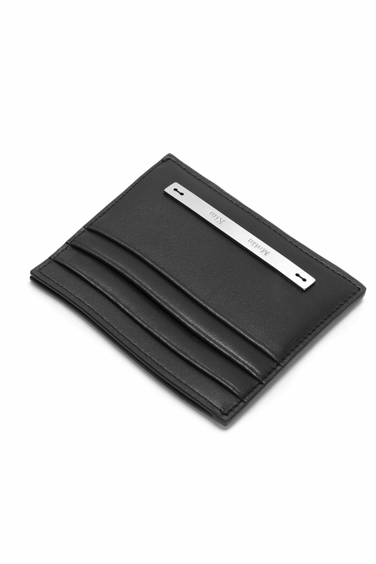 Matin Kim Slim Metal Card Holder in Black 黑色 細節圖 2