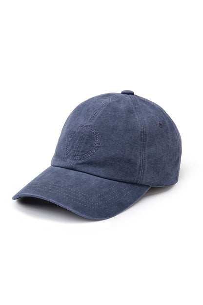 Matin Kim Washed Circle Logo Ball Cap in Navy 海軍藍 細節圖 1