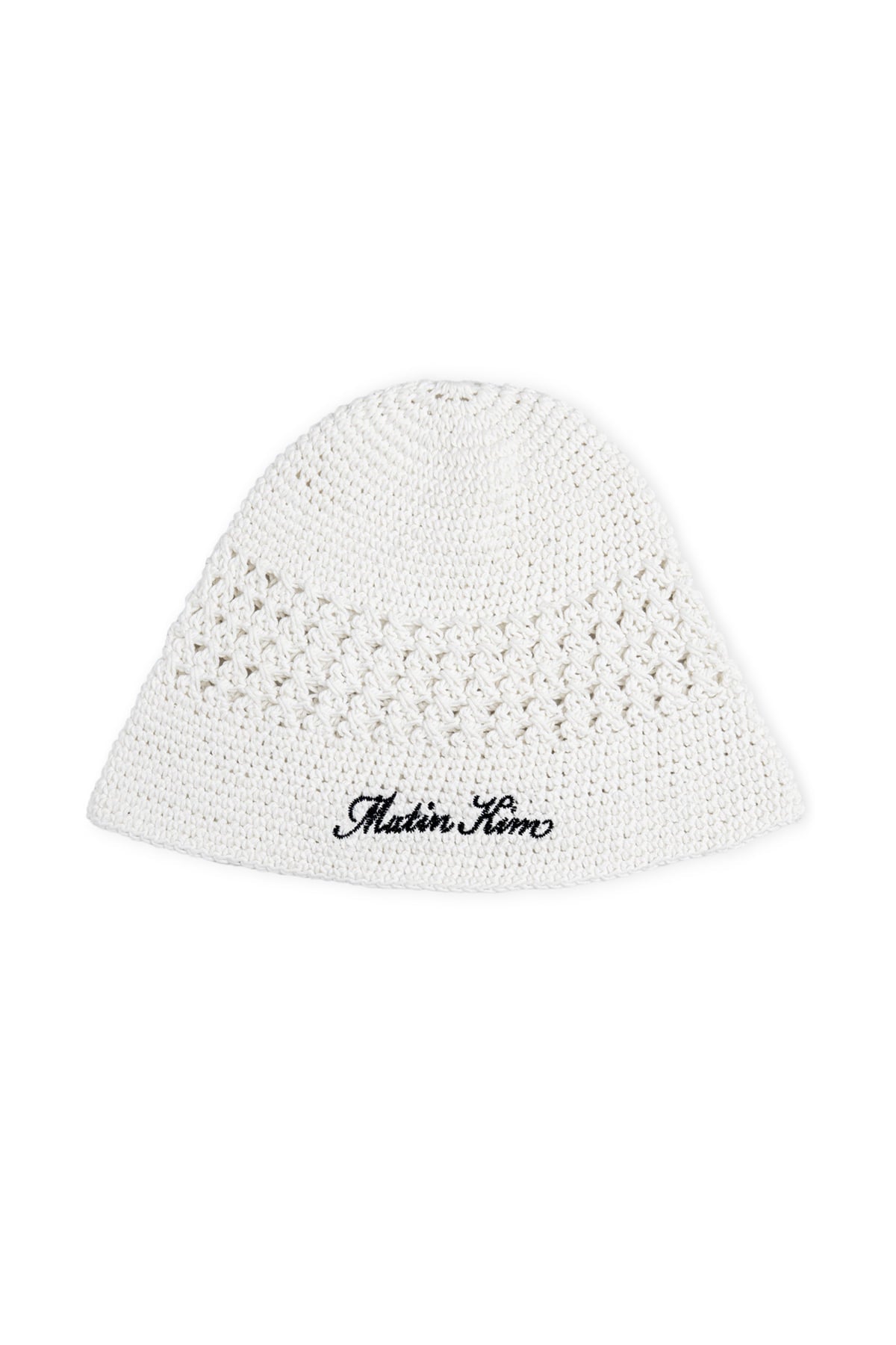 Matin Kim Crochet Cotton Bucket Hat in White 白色 漁夫帽 韓國代購 香港