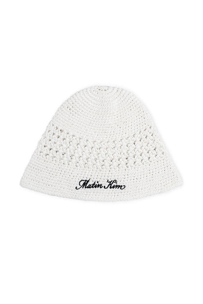Matin Kim Crochet Cotton Bucket Hat in White 白色 漁夫帽 韓國代購 香港