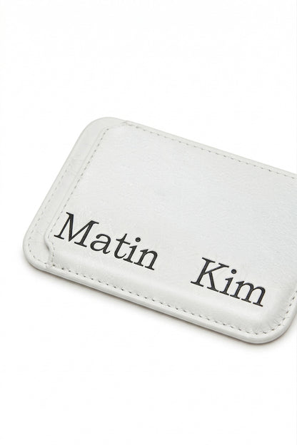 Matin Kim Matin Magnetic Card Wallet in Ivory 象牙白 細節圖 3
