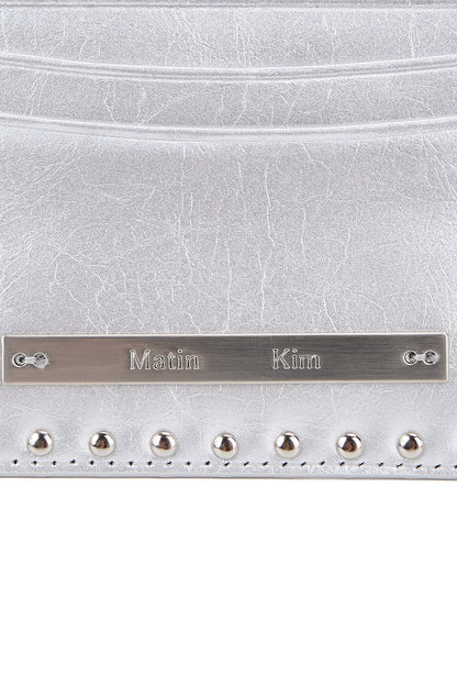 Matin Kim Western Stud Card Wallet in Silver 銀色 細節圖 3