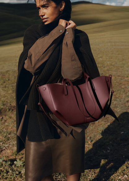 Polène Cyme Mini - Textured Black Cherry