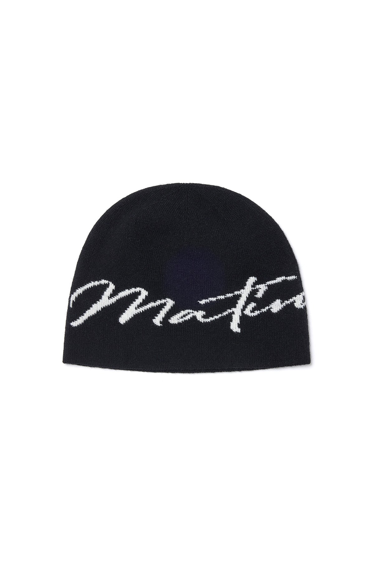 Matin Kim Matin Logo Script Beanie in Black 黑色 細節圖 1