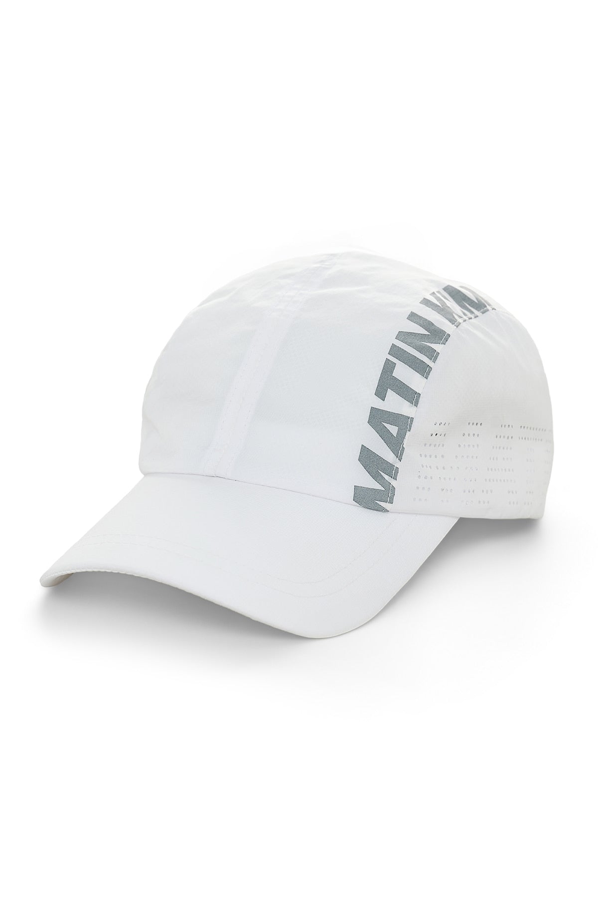 Matin Kim Mesh Logo Sporty Cap in White 白色 細節圖 1