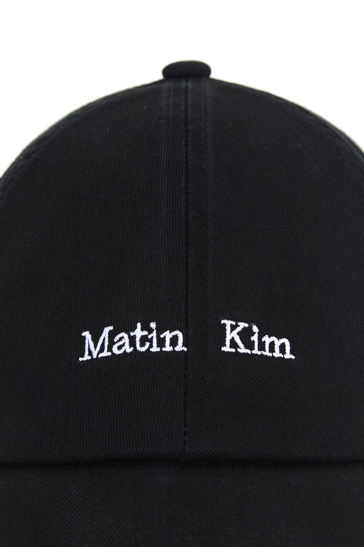 Matin Kim Matin Mini Classic Logo Ball Cap in Black 黑色 細節圖 3