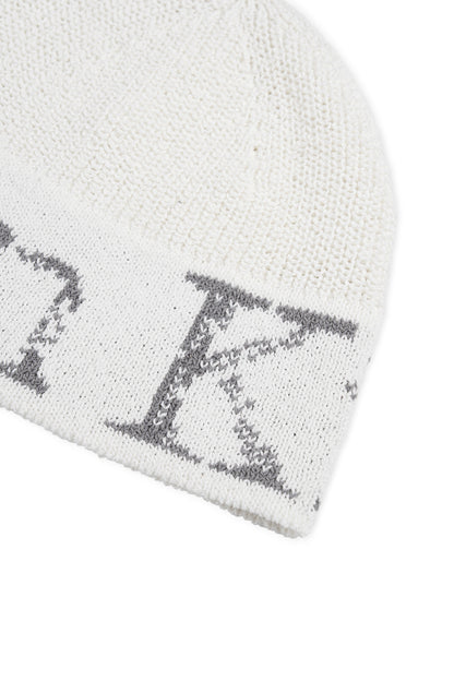 Matin Kim Cracked Logo Light Bucket Beanie in Ivory 象牙白 細節圖 3