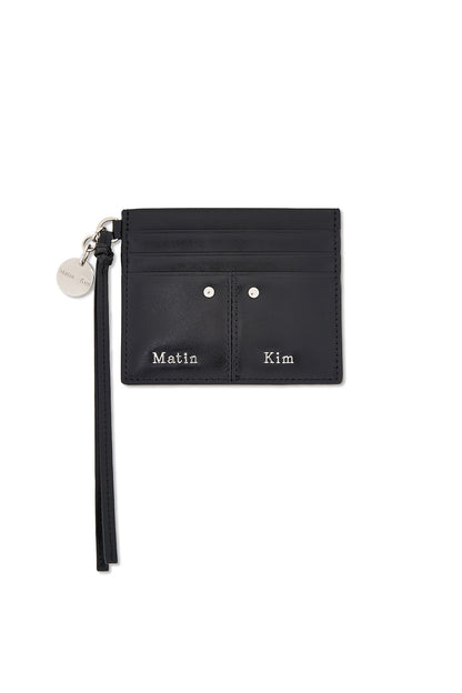 Matin Kim Steel Logo Rivet Card Wallet in Black 黑色 卡片銀包 韓國代購 香港