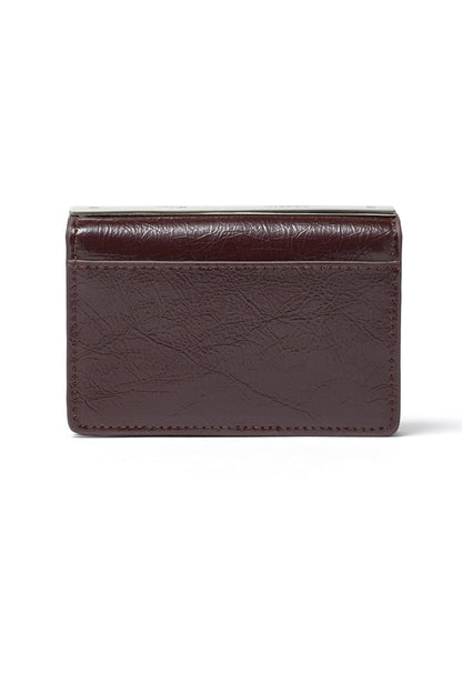 Matin Kim Pocketpack Accordion Wallet in Burgundy 酒紅色 細節圖 1