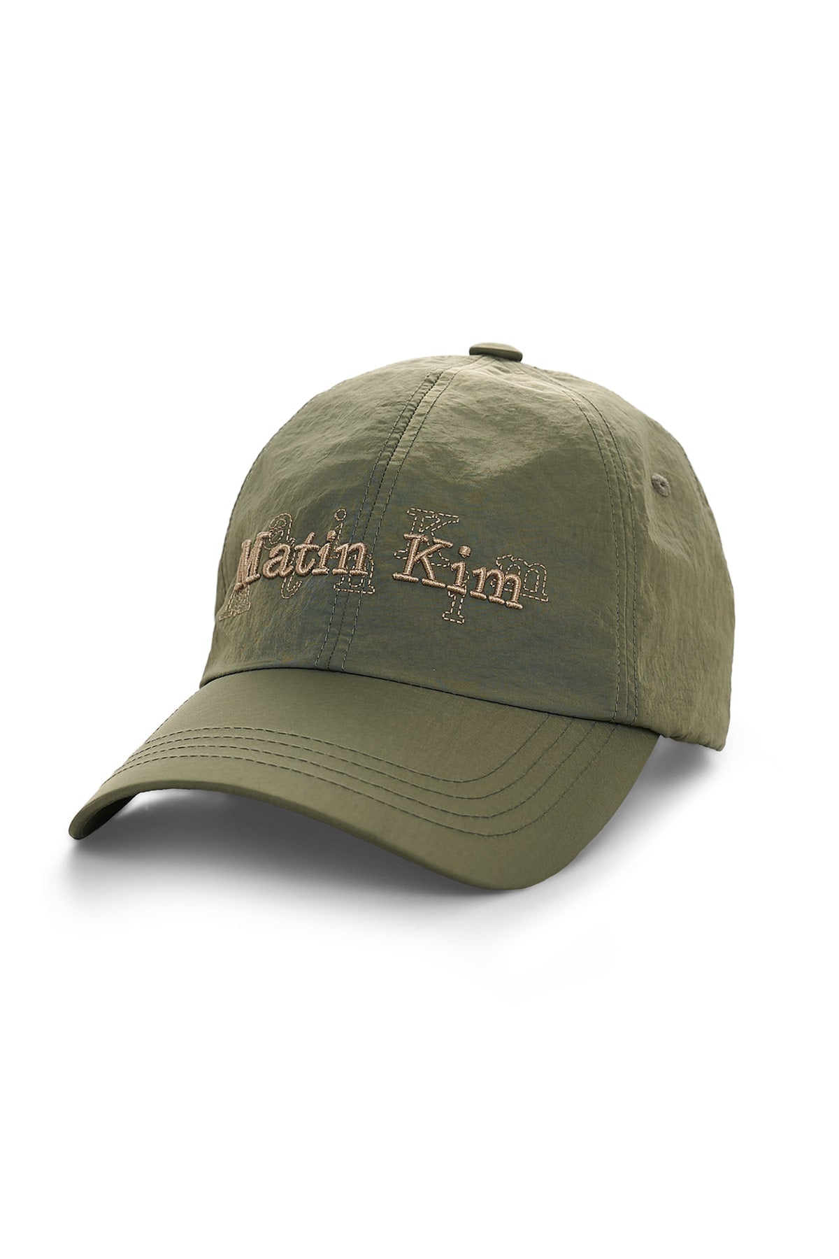 Matin Kim Overlay Logo Ball Cap in Khaki 卡其色 細節圖 1