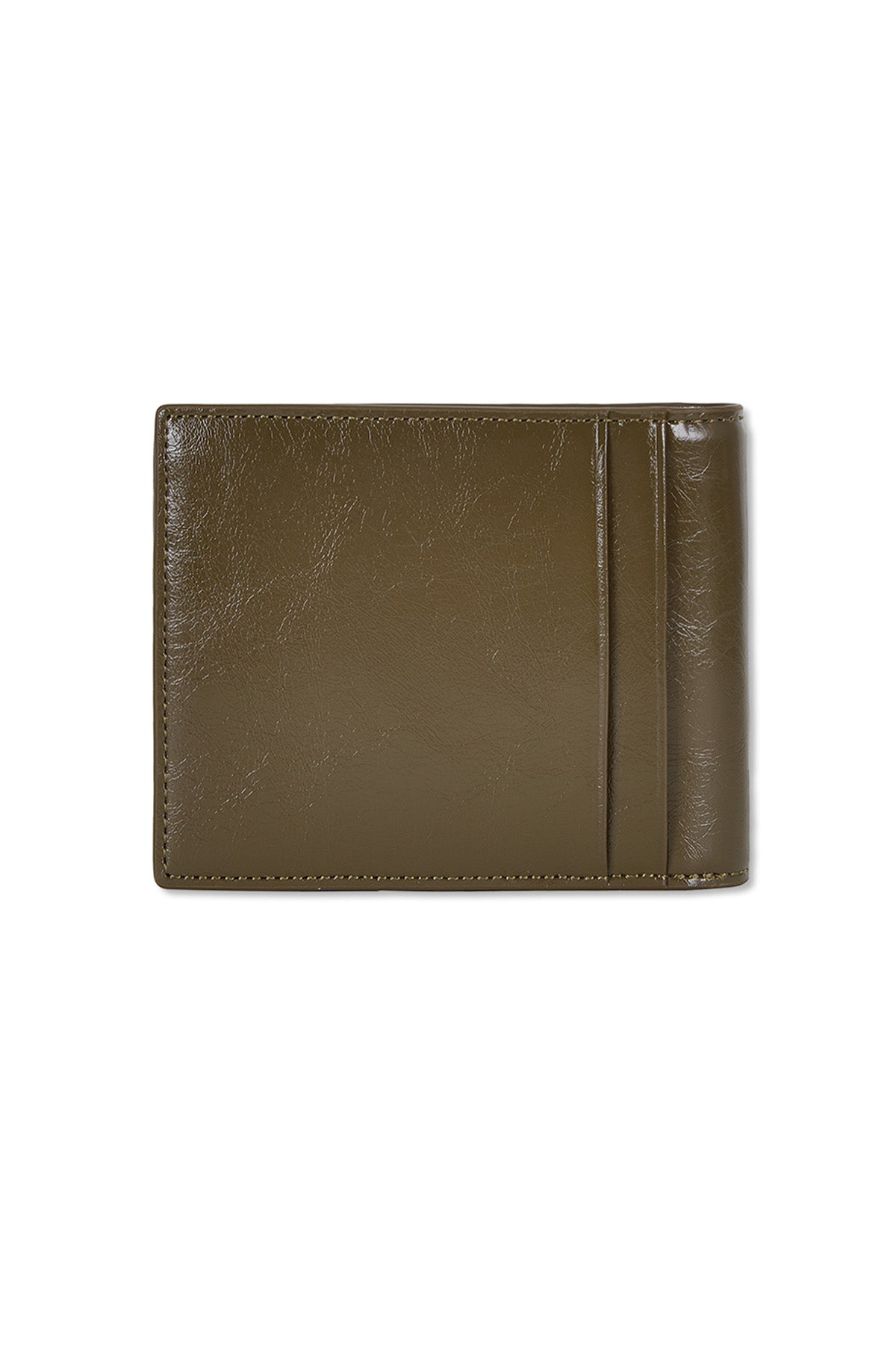 Matin Kim Steel Logo Business Wallet in Khaki 卡其色 細節圖 1