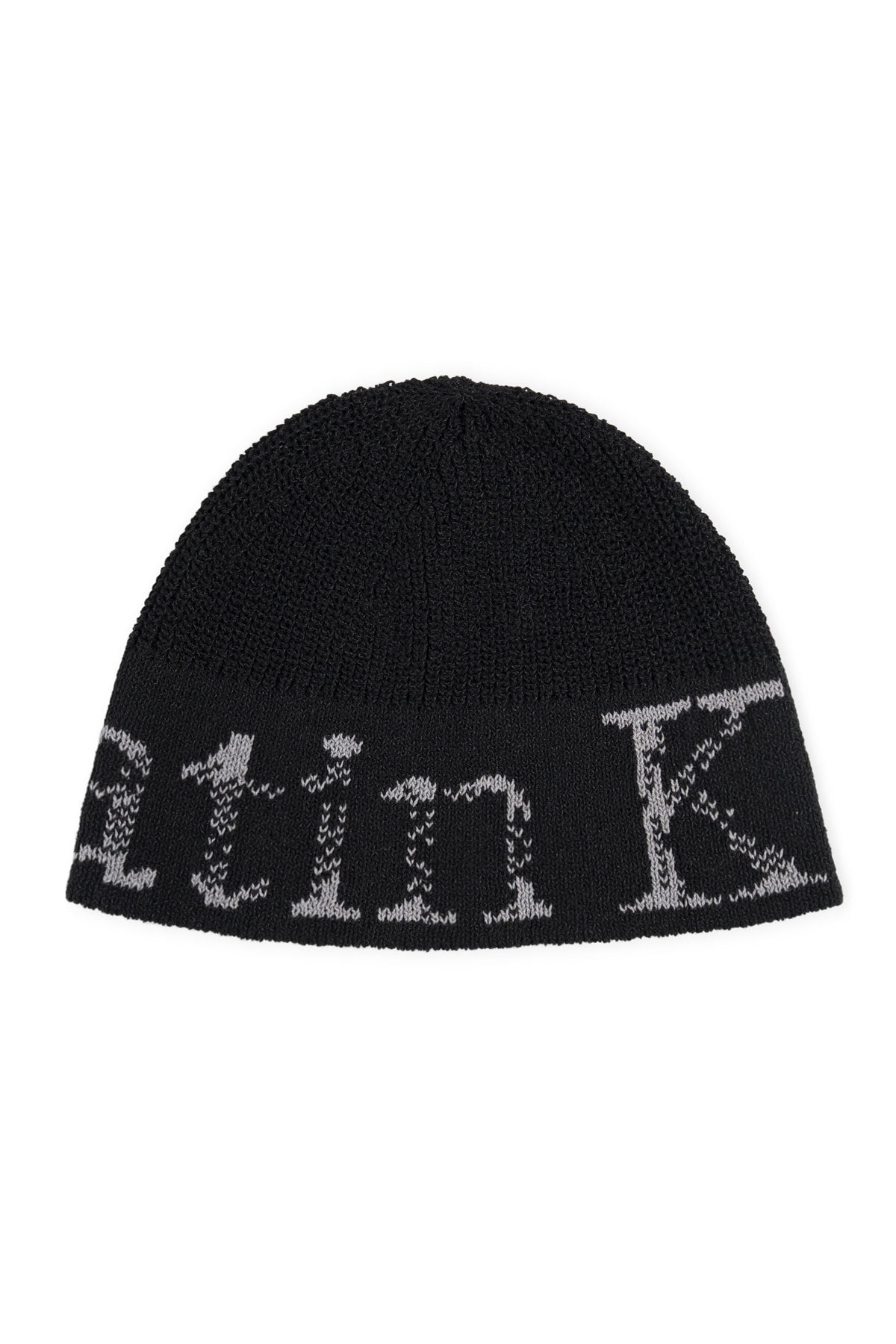 Matin Kim Cracked Logo Light Bucket Beanie in Black 黑色 細節圖 1