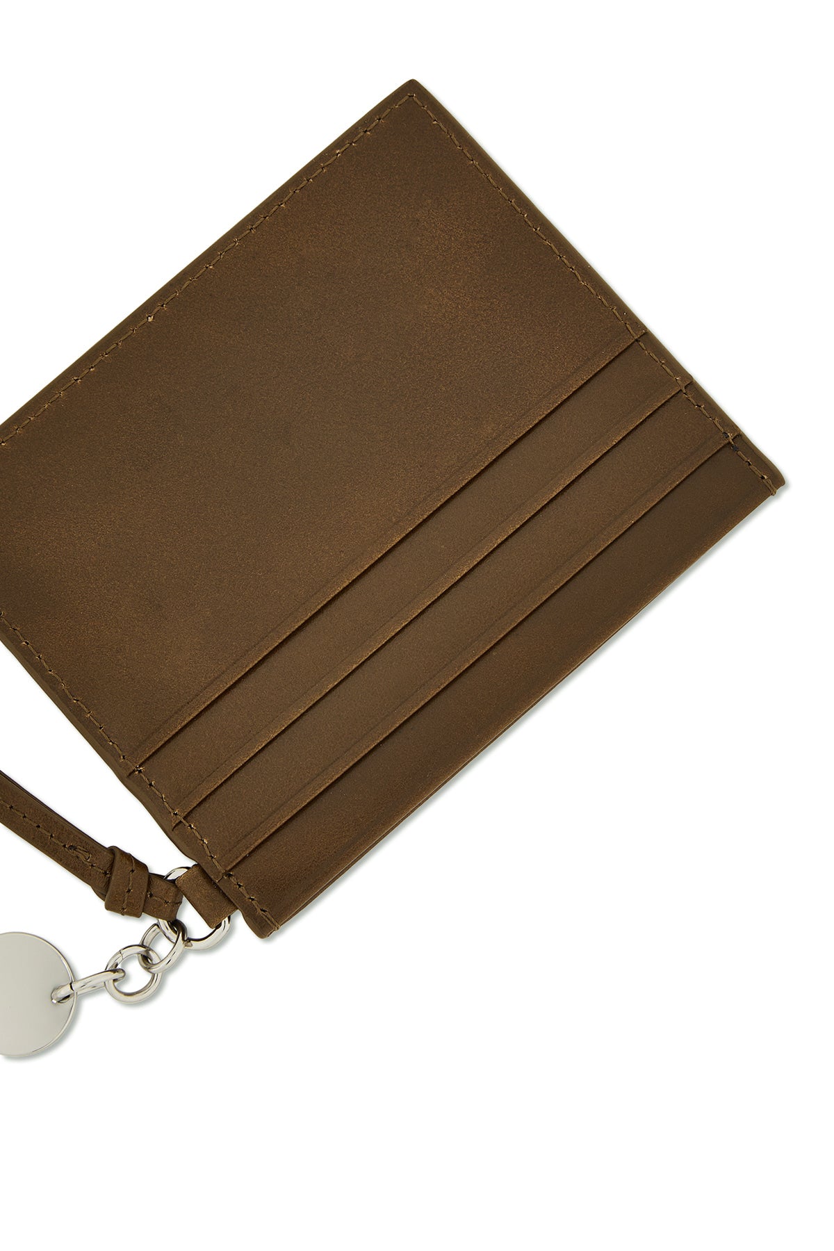 Matin Kim Steel Logo Rivet Card Wallet in Olive 橄欖綠 細節圖 3