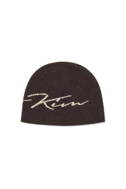 Matin Kim Matin Logo Script Beanie in Brown 啡色 細節圖 2