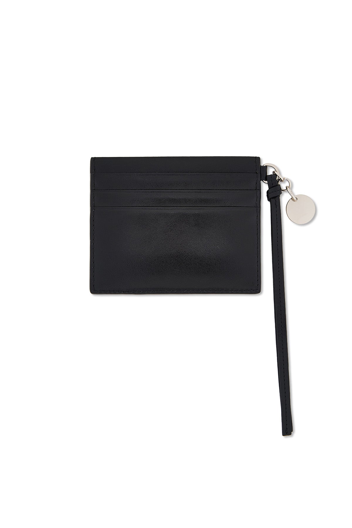 Matin Kim Steel Logo Rivet Card Wallet in Black 黑色 細節圖 1