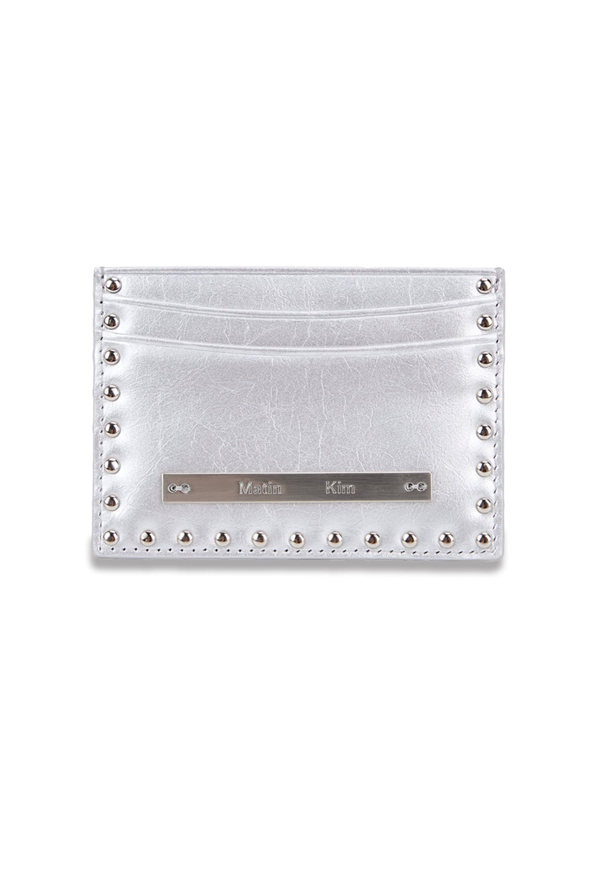 Matin Kim Western Stud Card Wallet in Silver 銀色 卡片銀包 韓國代購 香港