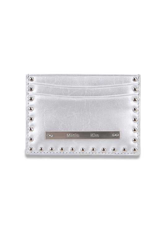 Matin Kim Western Stud Card Wallet in Silver 銀色 卡片銀包 韓國代購 香港