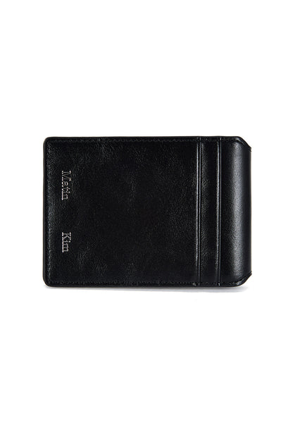 Matin Kim Embossed Logo Business Wallet in Black 黑色 細節圖 1