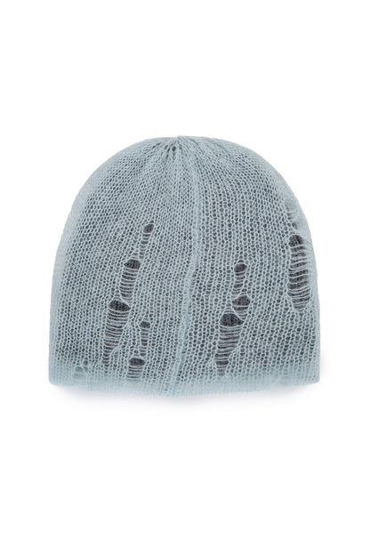 Matin Kim Vintage Layer Knit Beanie in Light Blue 淺藍色 細節圖 1