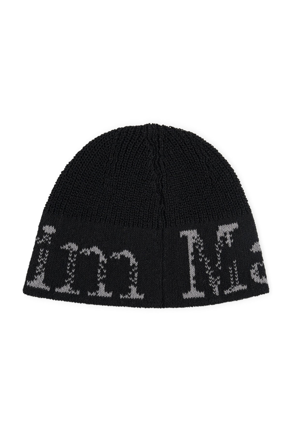 Matin Kim Cracked Logo Light Bucket Beanie in Black 黑色 細節圖 2