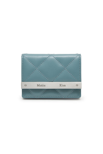 Matin Kim Puff Quilt Wallet in Blue 藍色 銀包 韓國代購 香港
