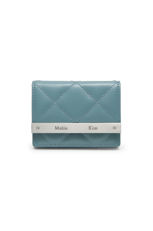 Matin Kim Puff Quilt Wallet in Blue 藍色 銀包 韓國代購 香港
