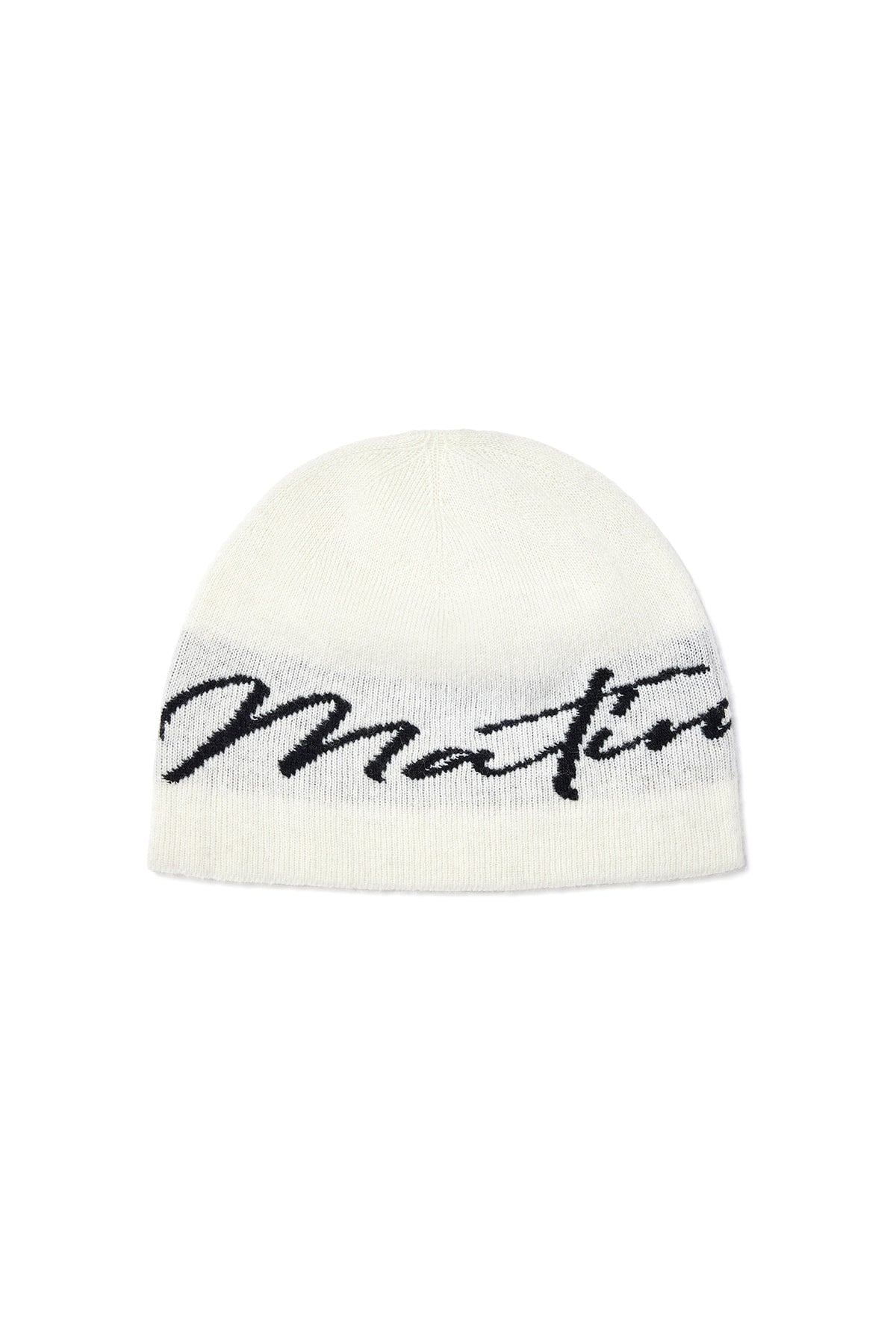 Matin Kim Matin Logo Script Beanie in Ivory 象牙白 冷帽 韓國代購 香港