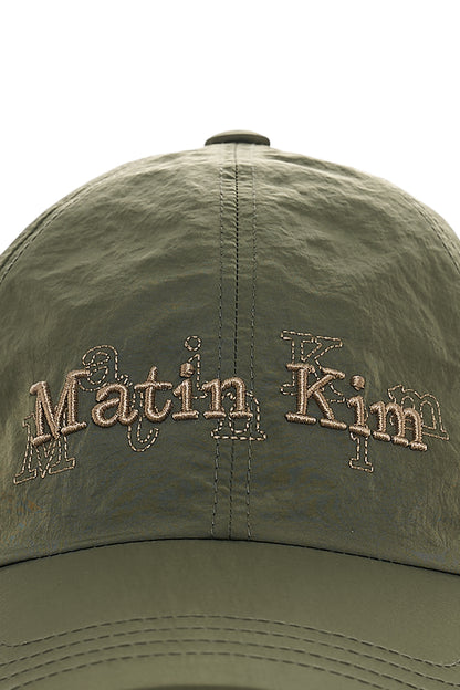 Matin Kim Overlay Logo Ball Cap in Khaki 卡其色 細節圖 3