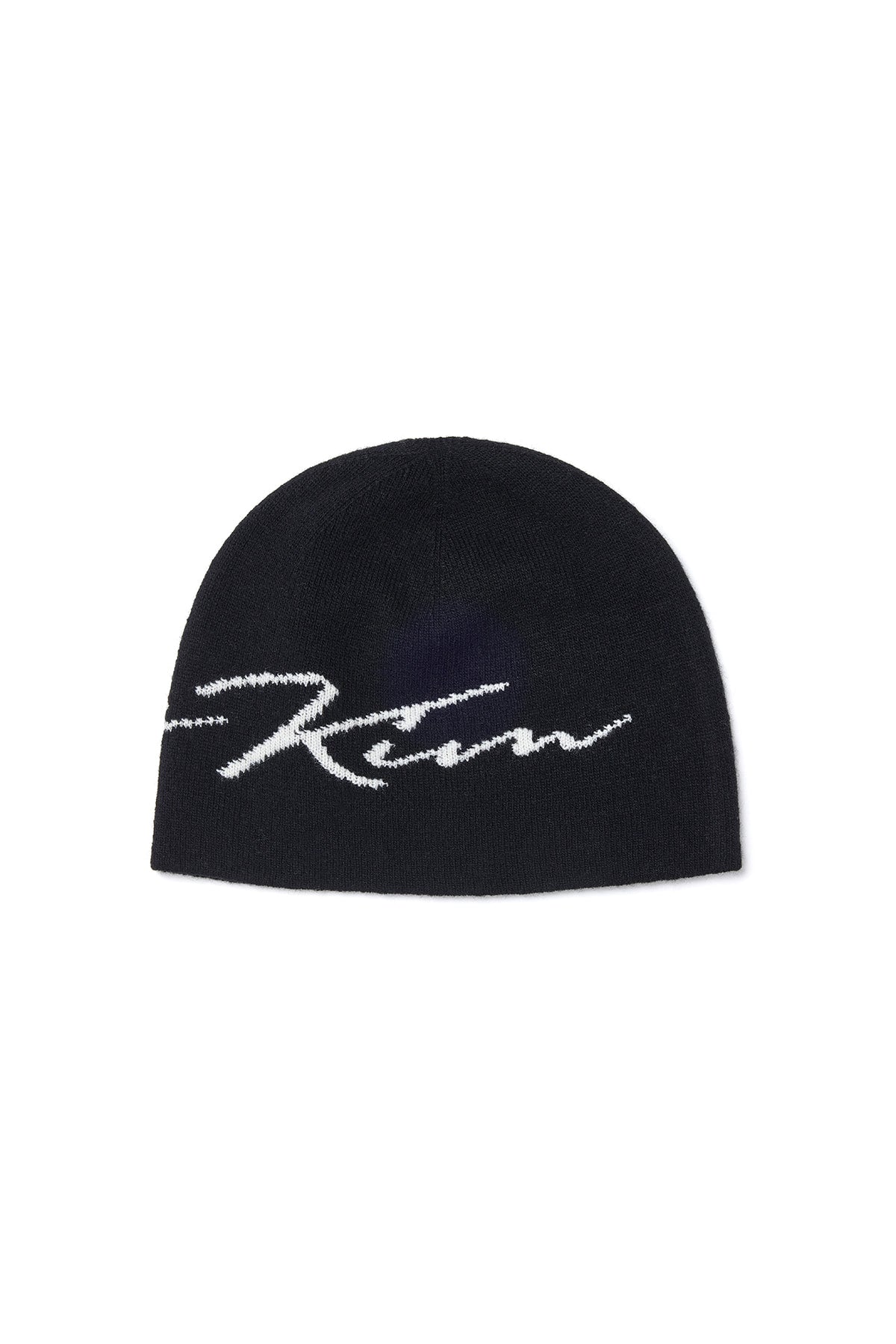 Matin Kim Matin Logo Script Beanie in Black 黑色 細節圖 2