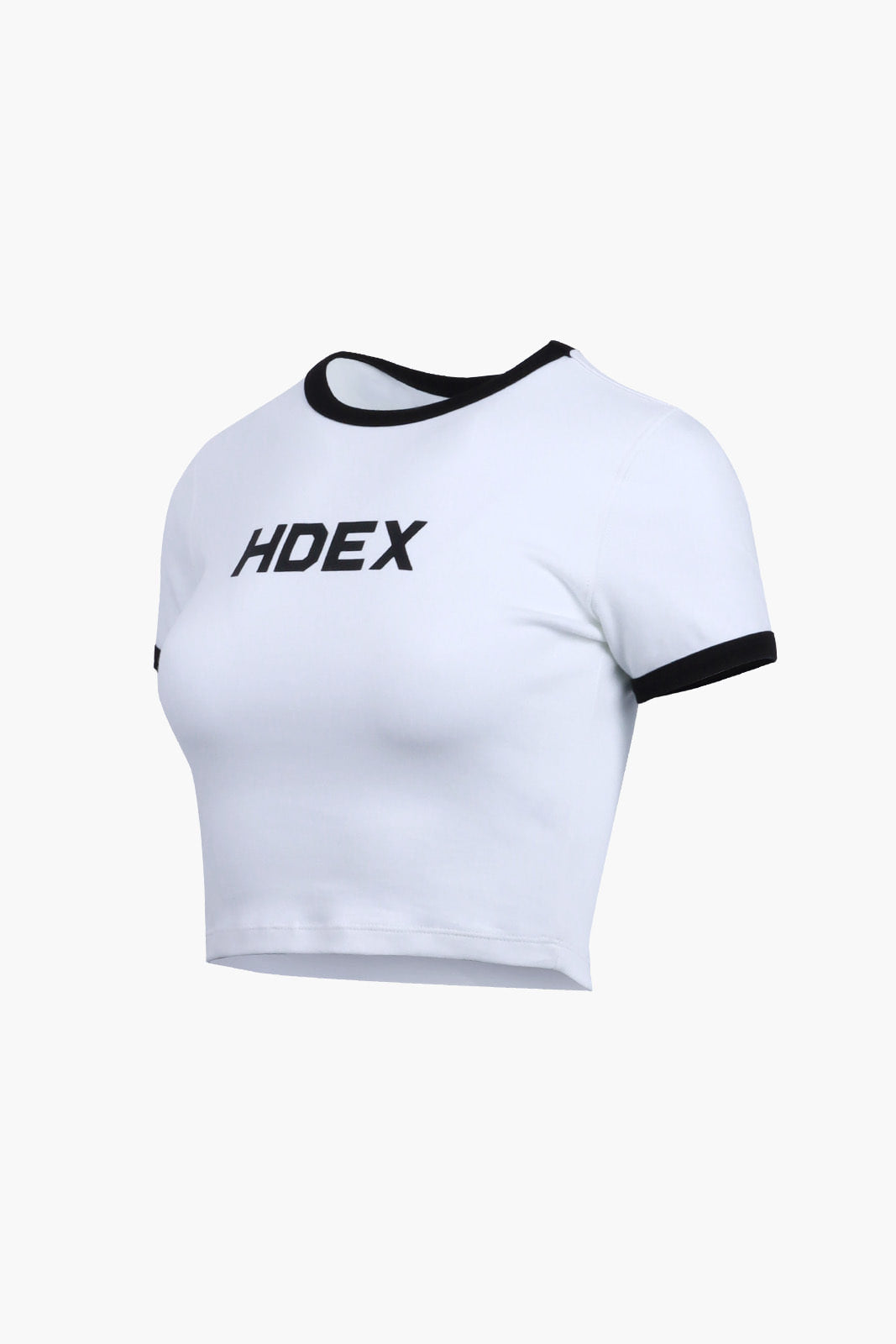 HDEX Relaxfit Color Block Crop Top - White