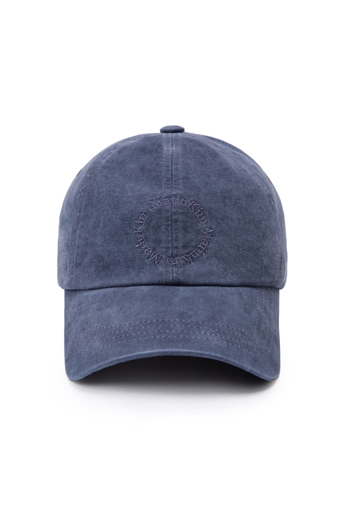 Matin Kim Washed Circle Logo Ball Cap in Navy 海軍藍 棒球帽 韓國代購 香港