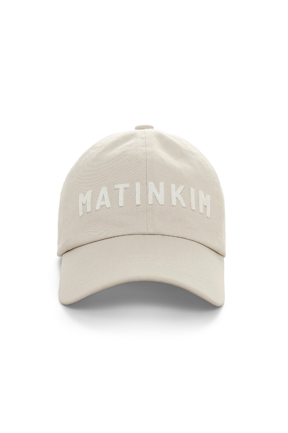 Matin Kim Applique Felt Logo Ball Cap in Light Grey 淺灰色 棒球帽 韓國代購 香港