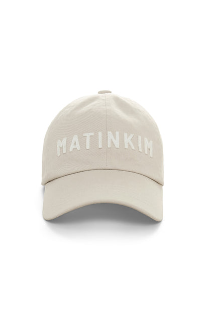 Matin Kim Applique Felt Logo Ball Cap in Light Grey 淺灰色 棒球帽 韓國代購 香港