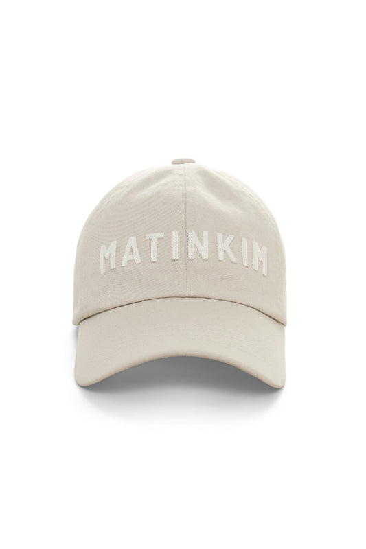 Matin Kim Applique Felt Logo Ball Cap in Light Grey 淺灰色 棒球帽 韓國代購 香港