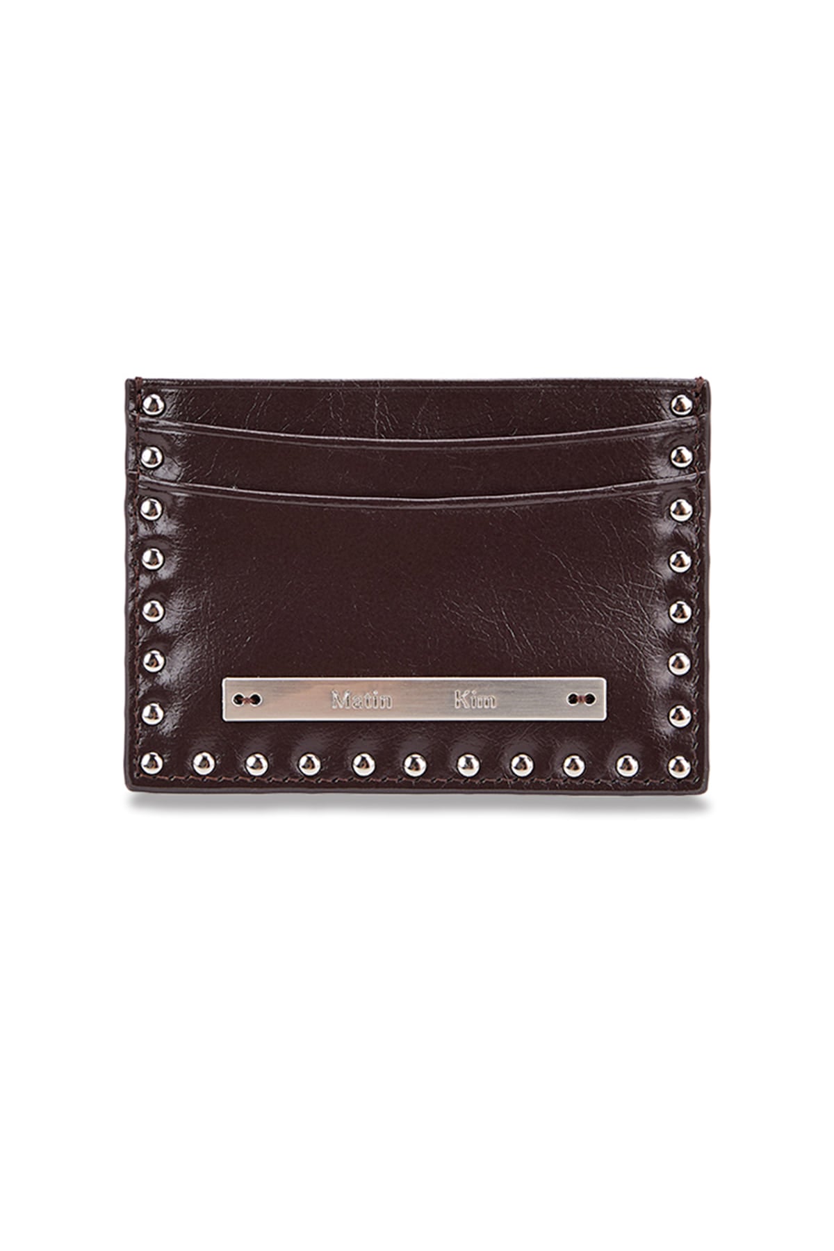 Matin Kim Western Stud Card Wallet in Brown 啡色 卡片銀包 韓國代購 香港